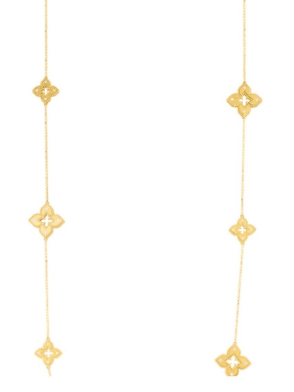 18k Venetian Station Necklace - Picture 4 of 9